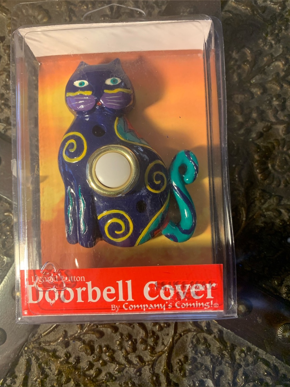 Hand Painted Cat Doorbell